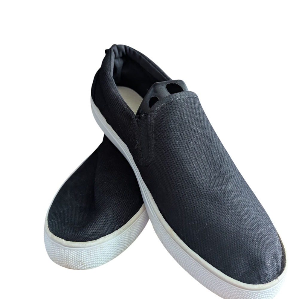 Ardene Black and White Espadrilles Slip-On Shoes